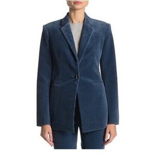 Theory jacket Women’s blazer Size 2 Metal Blue